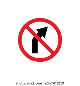 Circle Traffic Sign, Road Sign Vector Template