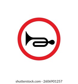 Circle Traffic Sign, Road Sign Vector Template