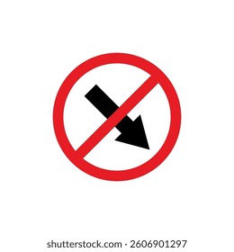 Circle Traffic Sign, Road Sign Vector Template