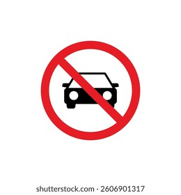 Circle Traffic Sign, Road Sign Vector Template