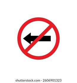 Circle Traffic Sign, Road Sign Vector Template