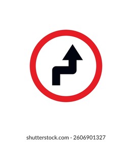 Circle Traffic Sign, Road Sign Vector Template