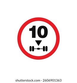 Circle Traffic Sign, Road Sign Vector Template
