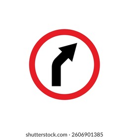 Circle Traffic Sign, Road Sign Vector Template