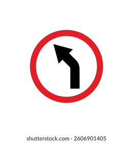 Circle Traffic Sign, Road Sign Vector Template