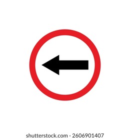 Circle Traffic Sign, Road Sign Vector Template