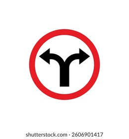 Circle Traffic Sign, Road Sign Vector Template