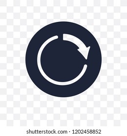 Circle transparent icon. Circle symbol design from Geometry collection. Simple element vector illustration on transparent background.