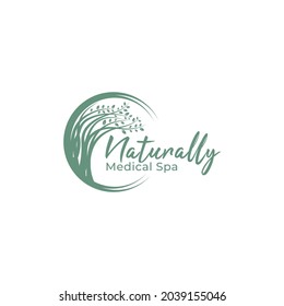Circle tree logo design vector. symbol of life, beauty, growth, strength, and naturally