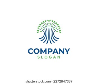 Circle Tree logo global illustration