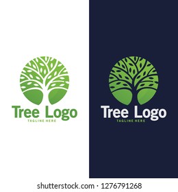 circle tree logo nature