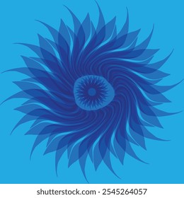 Círculo árvore raízes madeira logotipo minimalista isolado em um fundo azul