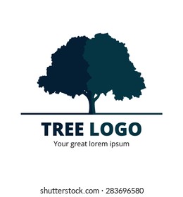  Circle Tree Vector Logo Design