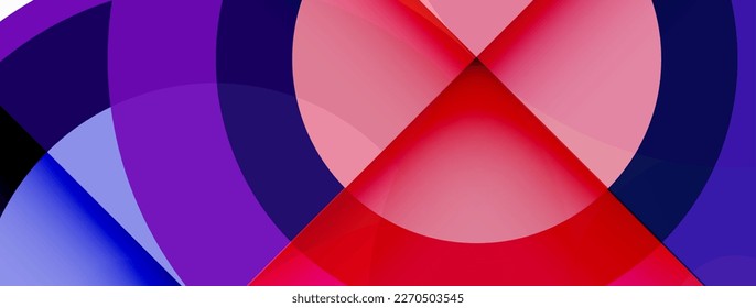 Circle trendy minimal geometric abstract background. Vector Illustration For Wallpaper, Banner, Background, Card, Book Illustration, landing page