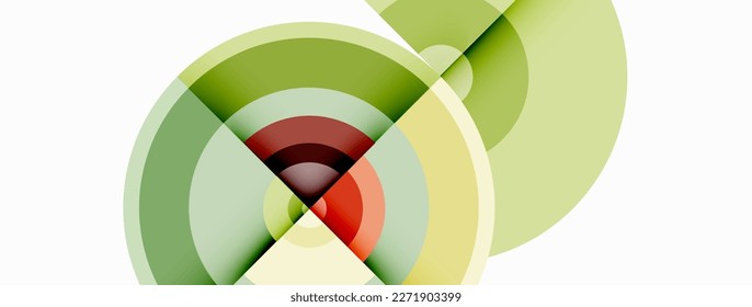Circle trendy minimal geometric abstract background. Vector Illustration For Wallpaper, Banner, Background, Card, Book Illustration, landing page