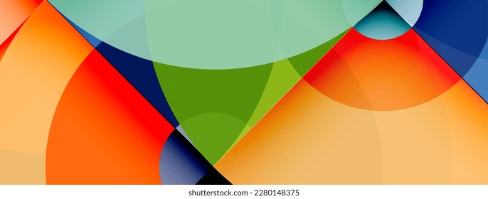 Circle trendy minimal geometric abstract background. Vector Illustration For Wallpaper, Banner, Background, Card, Book Illustration, landing page