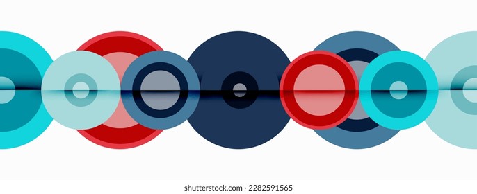 Circle trendy minimal geometric abstract background. Vector Illustration For Wallpaper, Banner, Background, Card, Book Illustration, landing page