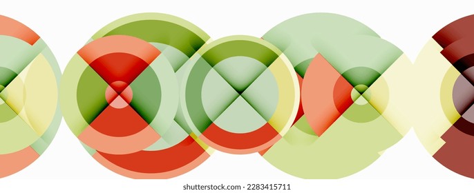 Circle trendy minimal geometric abstract background. Vector Illustration For Wallpaper, Banner, Background, Card, Book Illustration, landing page