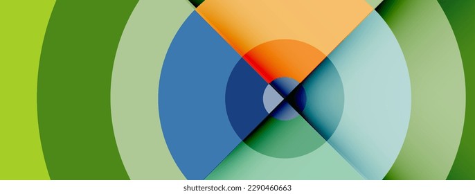 Circle trendy minimal geometric abstract background. Vector Illustration For Wallpaper, Banner, Background, Card, Book Illustration, landing page