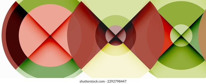 Circle trendy minimal geometric abstract background. Vector Illustration For Wallpaper, Banner, Background, Card, Book Illustration, landing page