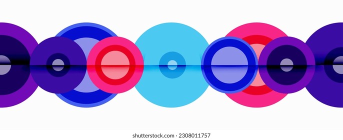 Circle trendy minimal geometric abstract background. Vector Illustration For Wallpaper, Banner, Background, Card, Book Illustration, landing page