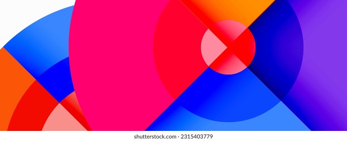 Circle trendy minimal geometric abstract background. Vector Illustration For Wallpaper, Banner, Background, Card, Book Illustration, landing page