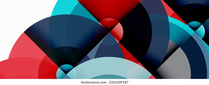 Circle trendy minimal geometric abstract background. Vector Illustration For Wallpaper, Banner, Background, Card, Book Illustration, landing page