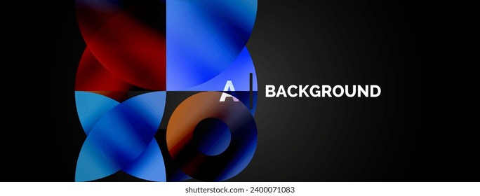 Circle and triangle abstract background. Concept for creative technology, digital art, social communication, and modern science. Ideal for posters, covers, banners, brochures, and websites