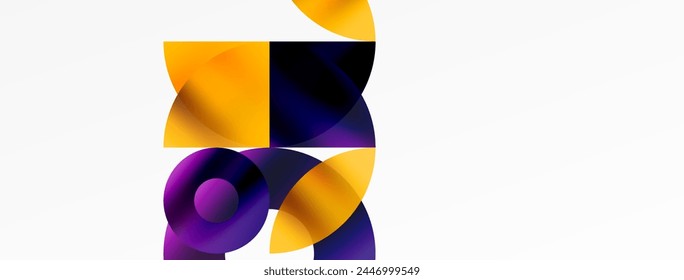 Circle and triangle abstract background. Concept for creative technology, digital art, social communication, and modern science. Ideal for posters, covers, banners, brochures, and websites