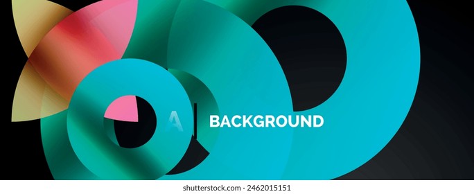 Circle and triangle abstract background. Concept for creative technology, digital art, social communication, and modern science. Ideal for posters, covers, banners, brochures, and websites