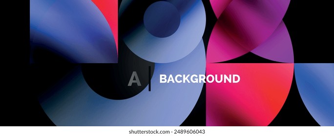 Circle and triangle abstract background. Concept for creative technology, digital art, social communication, and modern science. Ideal for posters, covers, banners, brochures, and websites