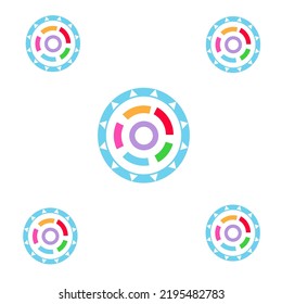 circle and triangle geometric texture abstract background.