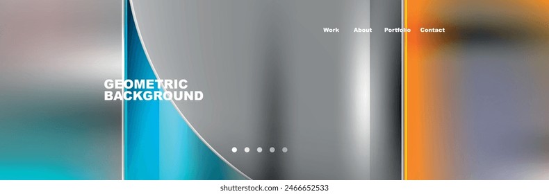 Circle triangle geometric web site page template. Vector Illustration For Wallpaper, Banner, Background, Card, Book Illustration, landing page