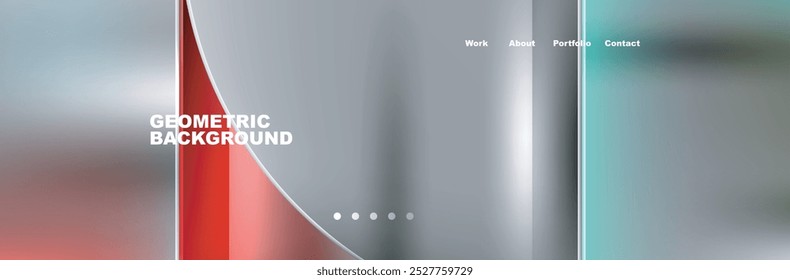 Circle triangle geometric web site page template. Vector Illustration For Wallpaper, Banner, Background, Card, Book Illustration, landing page