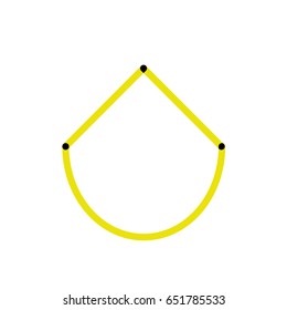 Circle and triangle geometry with knots constructivism