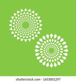 circle triangle pattern abstract art