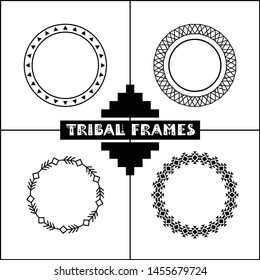 Circle Tribal Elements Frame Wreaths 