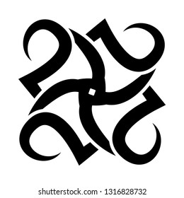 circle tribal tattoo ornament