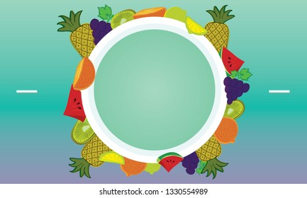 CIRCLE TROPICAL FRUIT