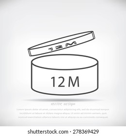 circle tub vector icons