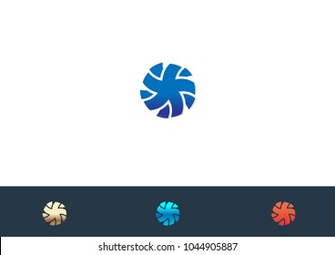 Circle Twist Logo Template Design 