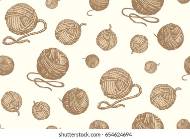 Circle twisted twine coil isolated on white backdrop. Monochrome color hand drawn picture sketchy in art retro scribble graphic style pen on paper. Tileable view