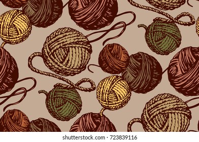 Circle twisted twine coils isolated on light beige backdrop. Monochrome color hand drawn picture sketchy in art retro scribble graphic style