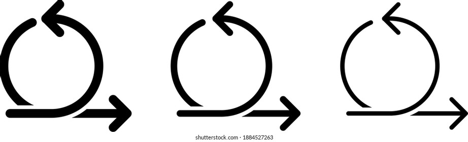 Kreis mit zwei Pfeilen als Symbol für Agile, Vektorsymbol
