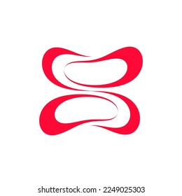 Circle Two Symbol. Abstract icon. Vector eps.10