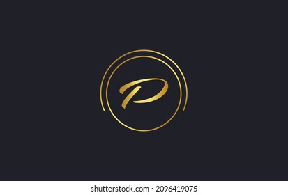Diseño de un logotipo de arte único y circular con alfabeto