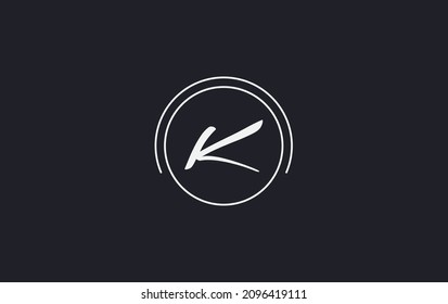 Circle and unique art logo design with alphabet