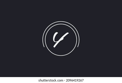 Circle and unique art logo design with alphabet
