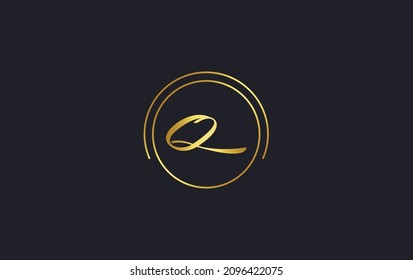 Circle and unique art logo design with alphabet