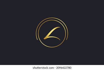 Diseño de un logotipo de arte único y circular con alfabeto